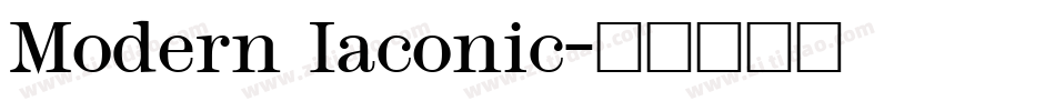 Modern Iaconic字体转换